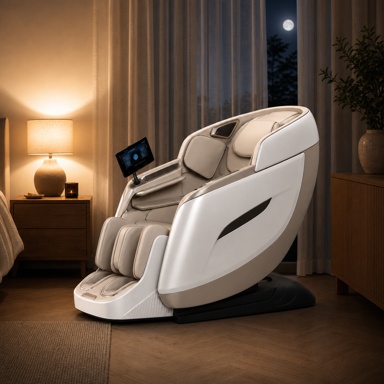 Smart Full-Body Massage Chair - Daily Comfort, Capsule Design, Home Relaxation
