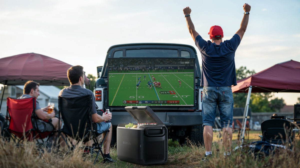 EcoFlow GLACIER Classic 55L portable fridge freezer – lifestyle image