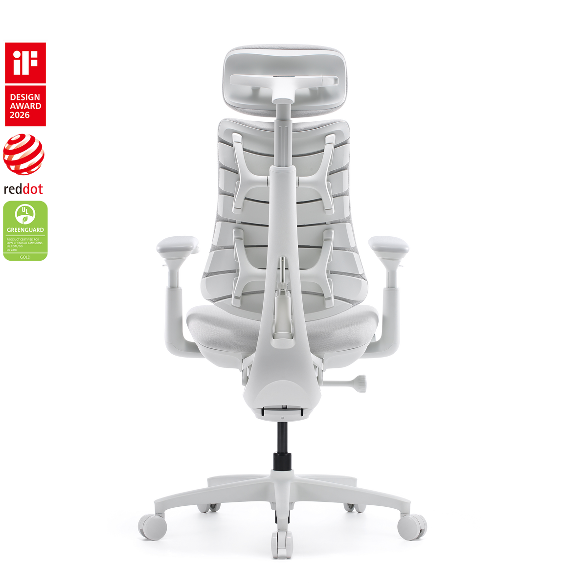 LiberNovo Omni Gen – Dynamic Ergonomic Chair with Footrest – Glacier