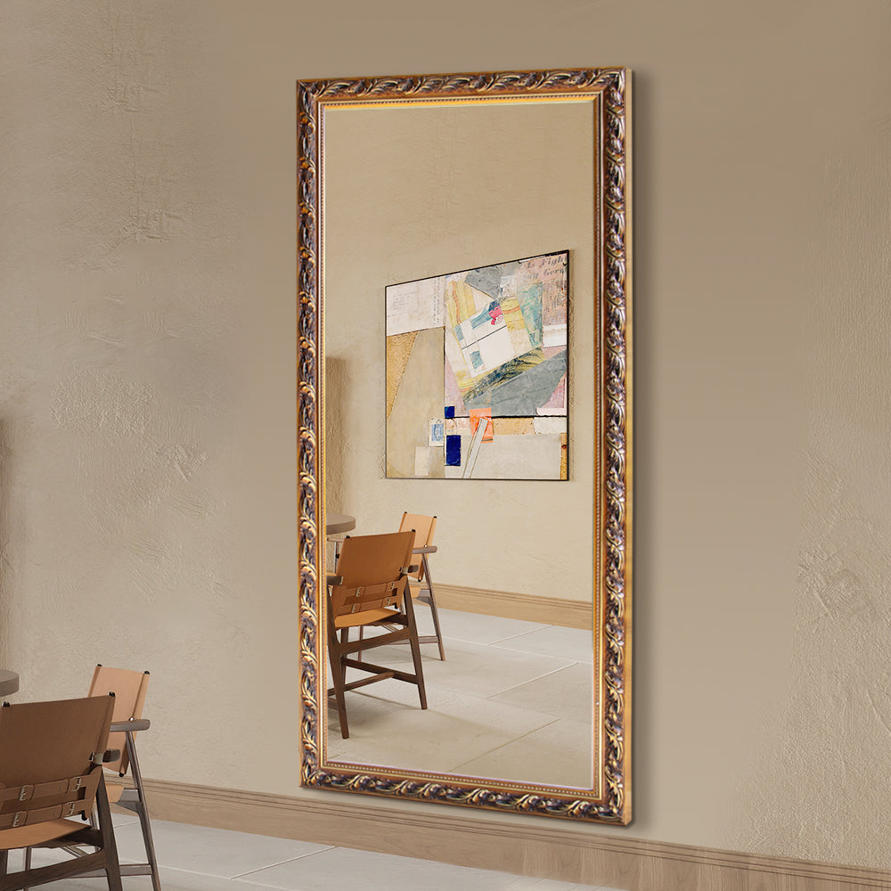 Ornate Full Length Mirror (Gold) - FLM55