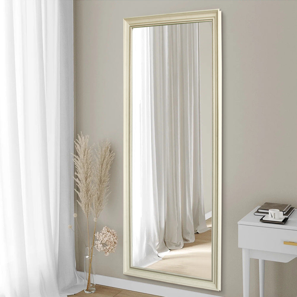Antique White Elegant Full Length Mirror - FLM18