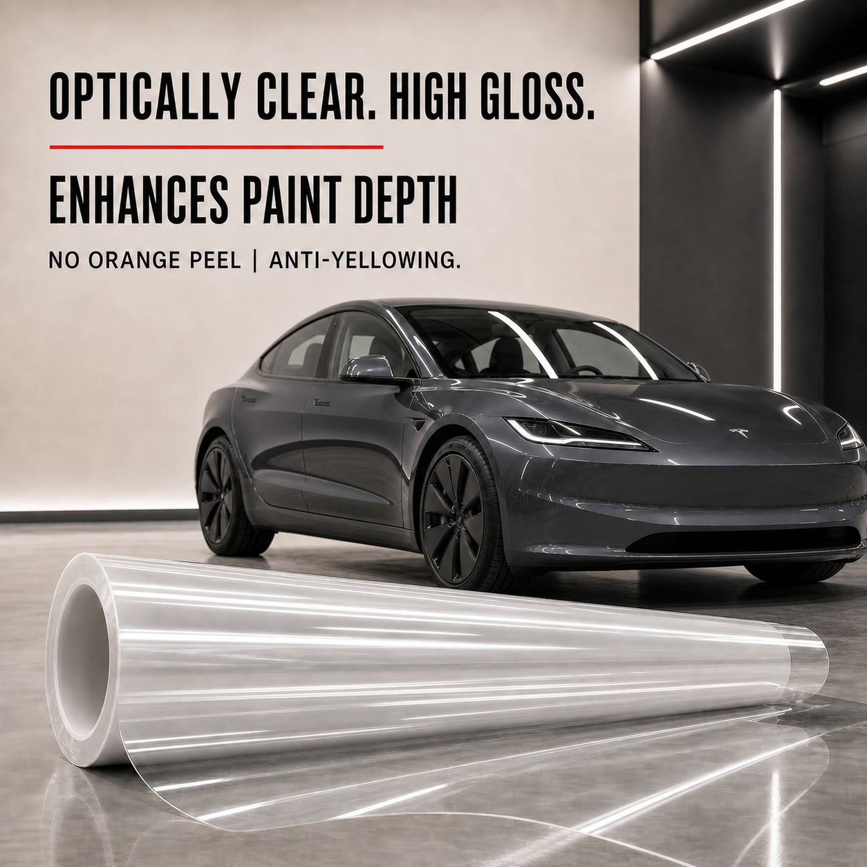 Clear Glossy TPU PPF Paint Protection Film - 5