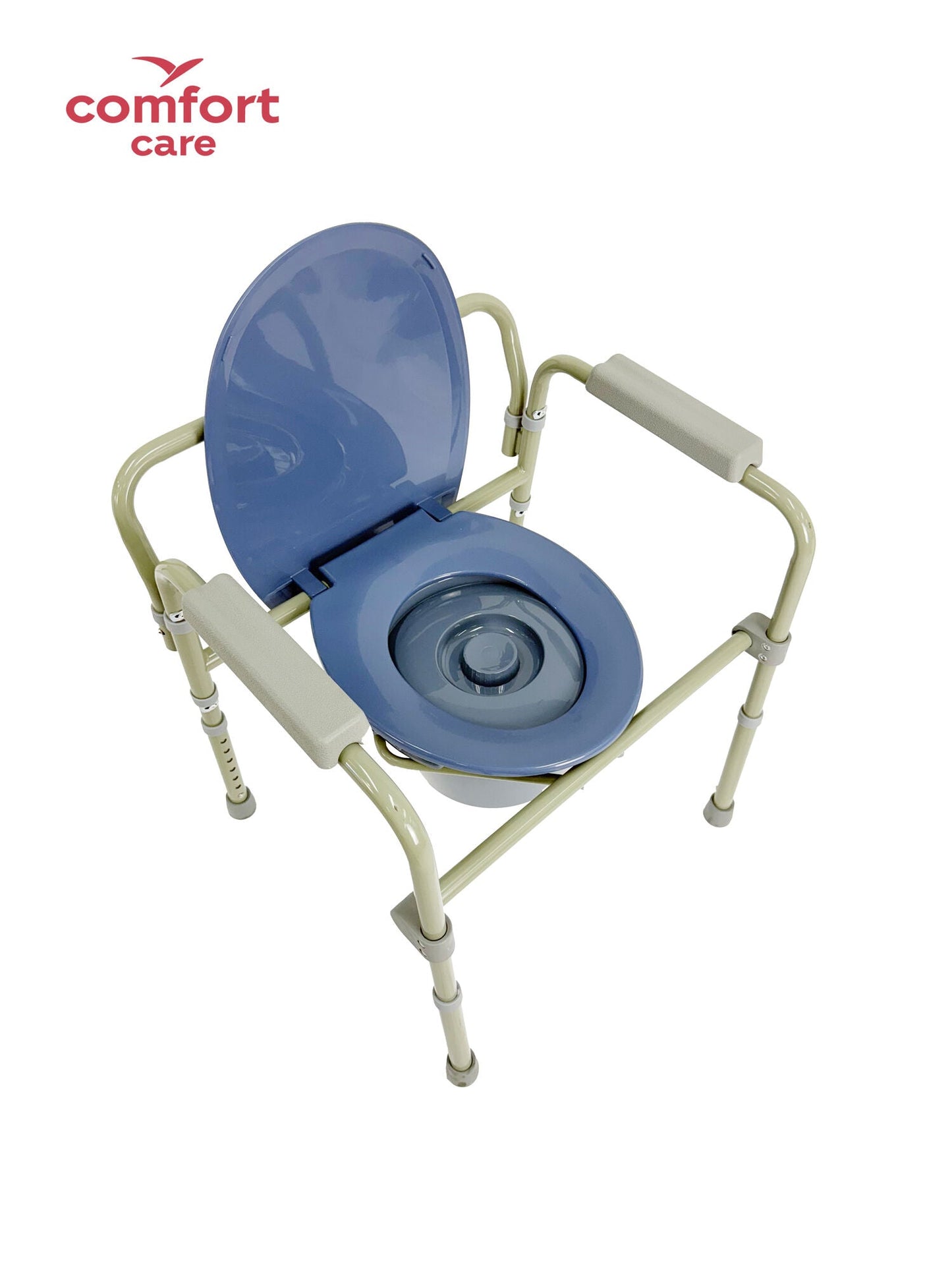 Able-Living Deluxe Folding Commode - Adjustable Height, 120kg Capacity