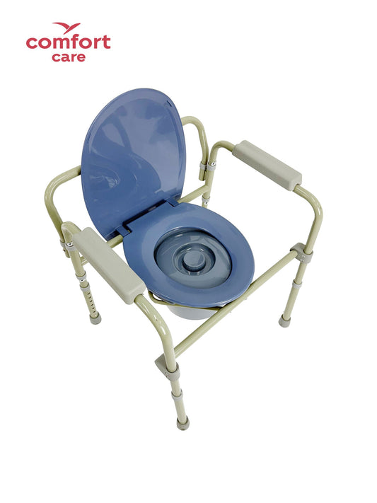 Able-Living Deluxe Folding Commode - Adjustable Height, 120kg Capacity