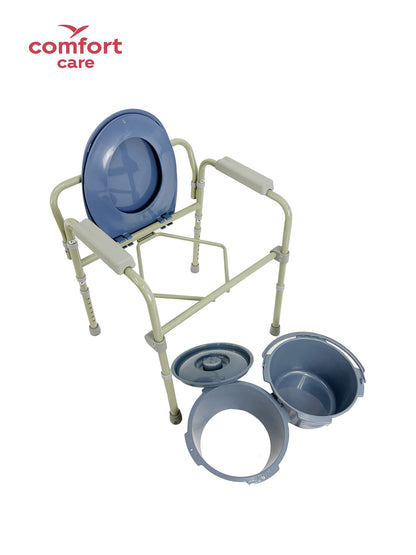 Able-Living Deluxe Folding Commode - Adjustable Height, 120kg Capacity