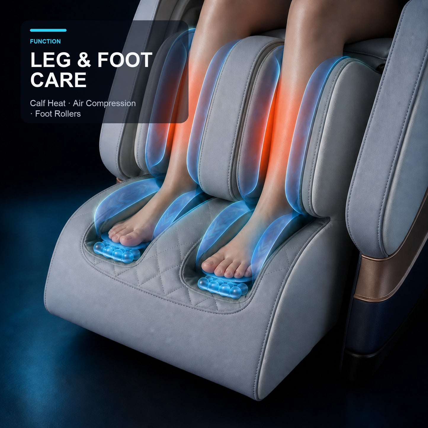 A23B Full-Body Massage Chair - Zero Gravity, Heating, Bluetooth Speakers