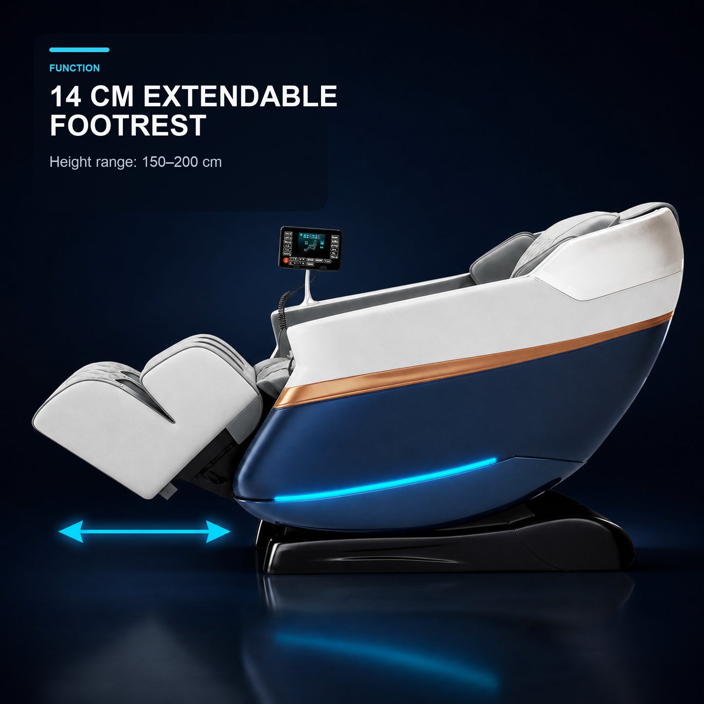 A23B Full-Body Massage Chair - Zero Gravity, Heating, Bluetooth Speakers