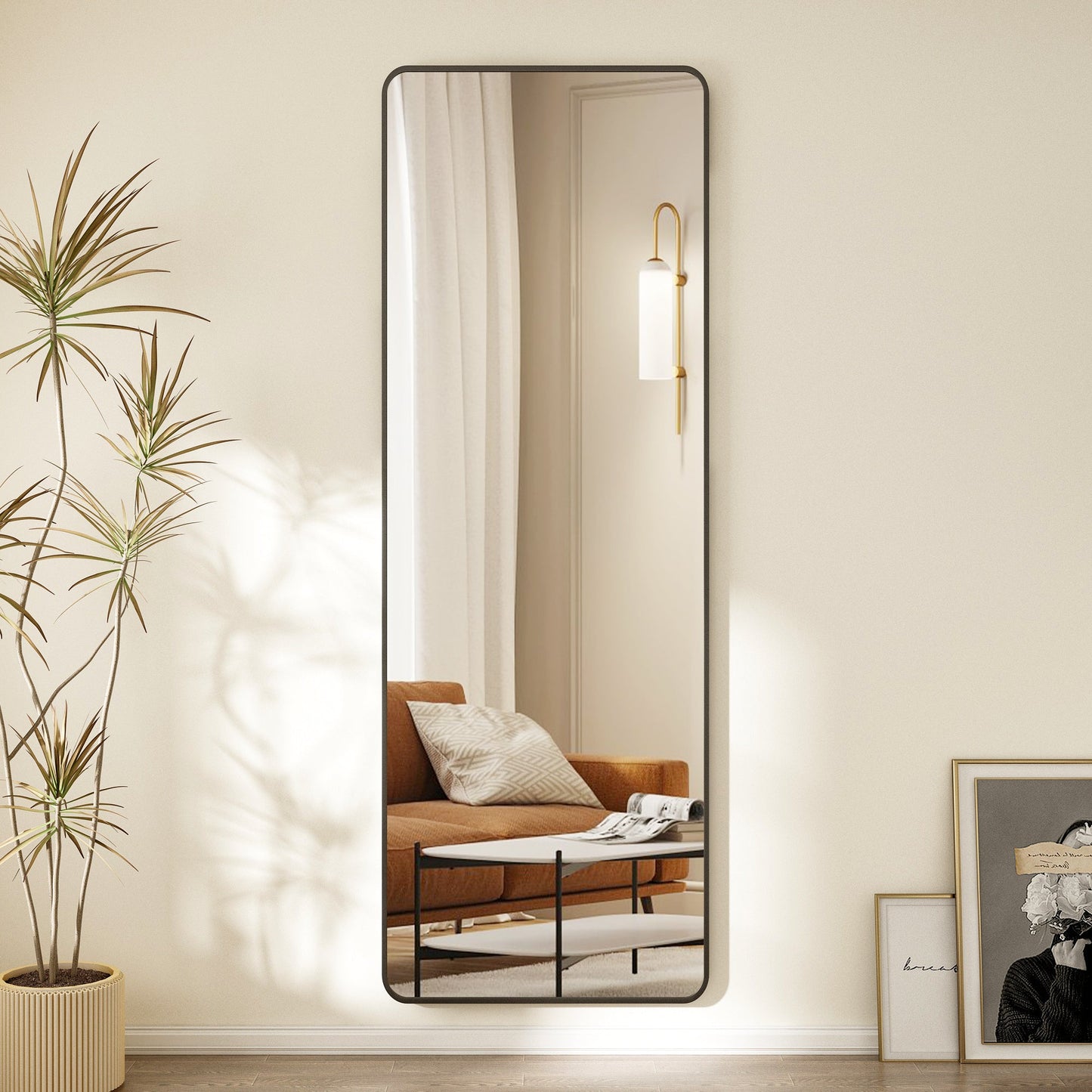 Full length mirror detail