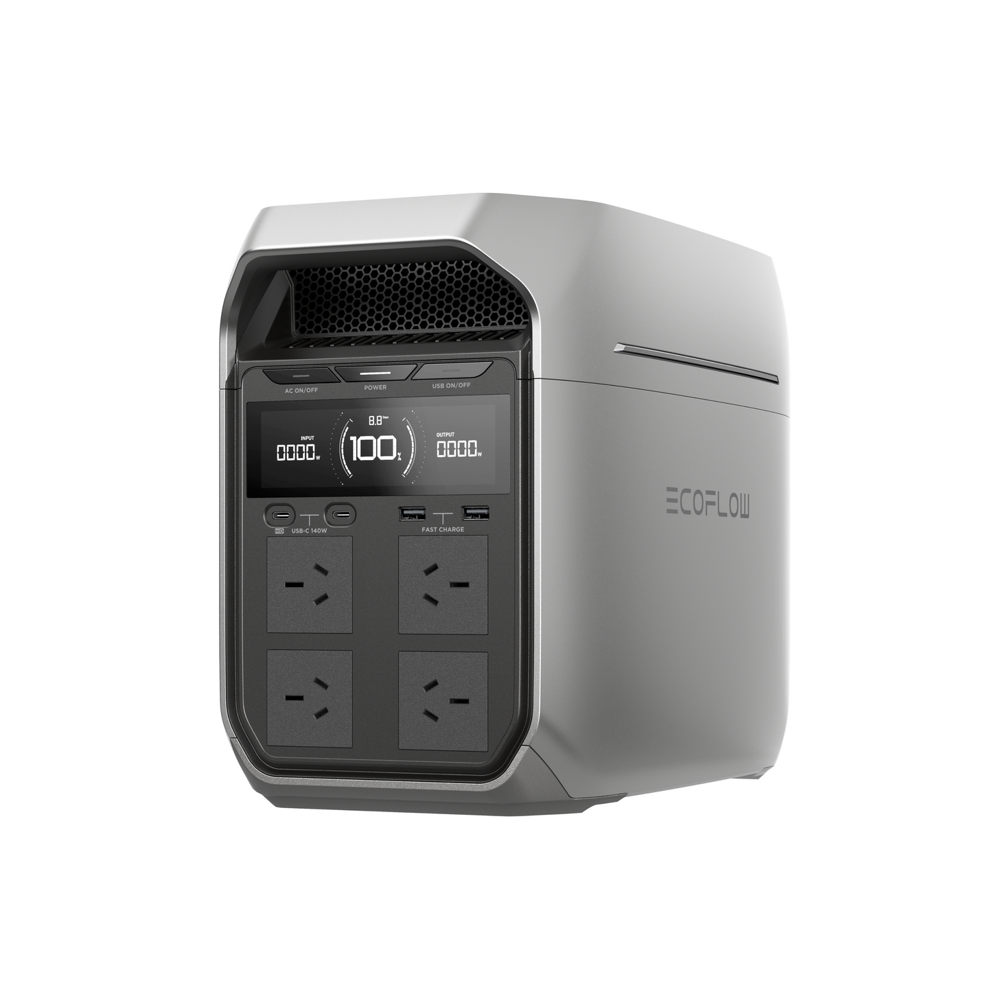 EcoFlow DELTA 3 Plus portable power station – three-quarter product view