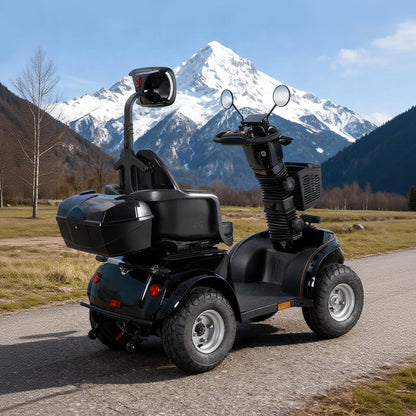 Livara Heavy Duty Electric Mobility Scooter - 10km/h Public-Use Limit, 1000W, 60V 20Ah