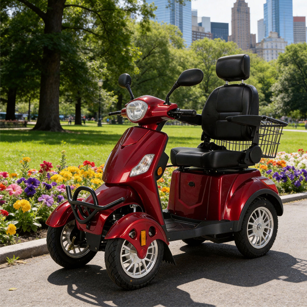 Livara B03 4-Wheel Electric Mobility Scooter - 10km/h Public-Use Limit, 500W, 150kg Capacity
