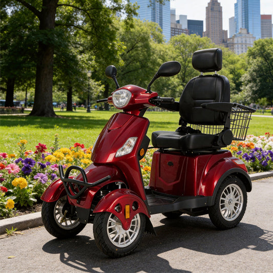 Livara B03 4-Wheel Electric Mobility Scooter - 10km/h Public-Use Limit, 500W, 150kg Capacity