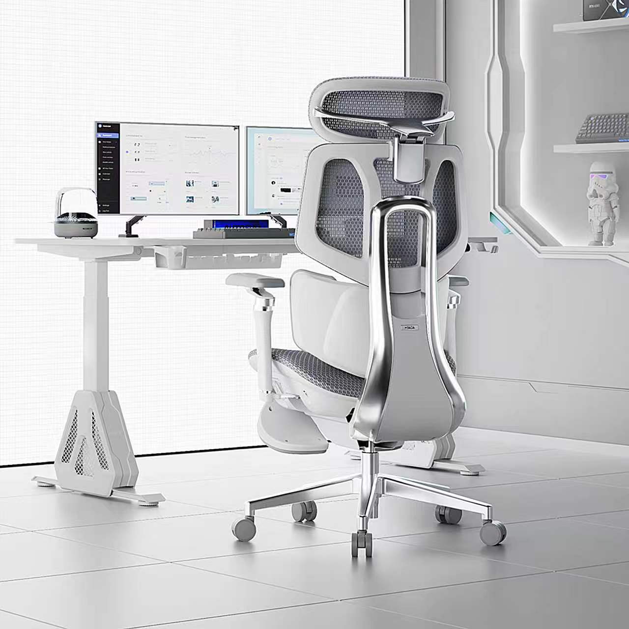 Hbada X7 Smart Ergonomic Office Chair — Adaptive Lumbar, Bui - 2
