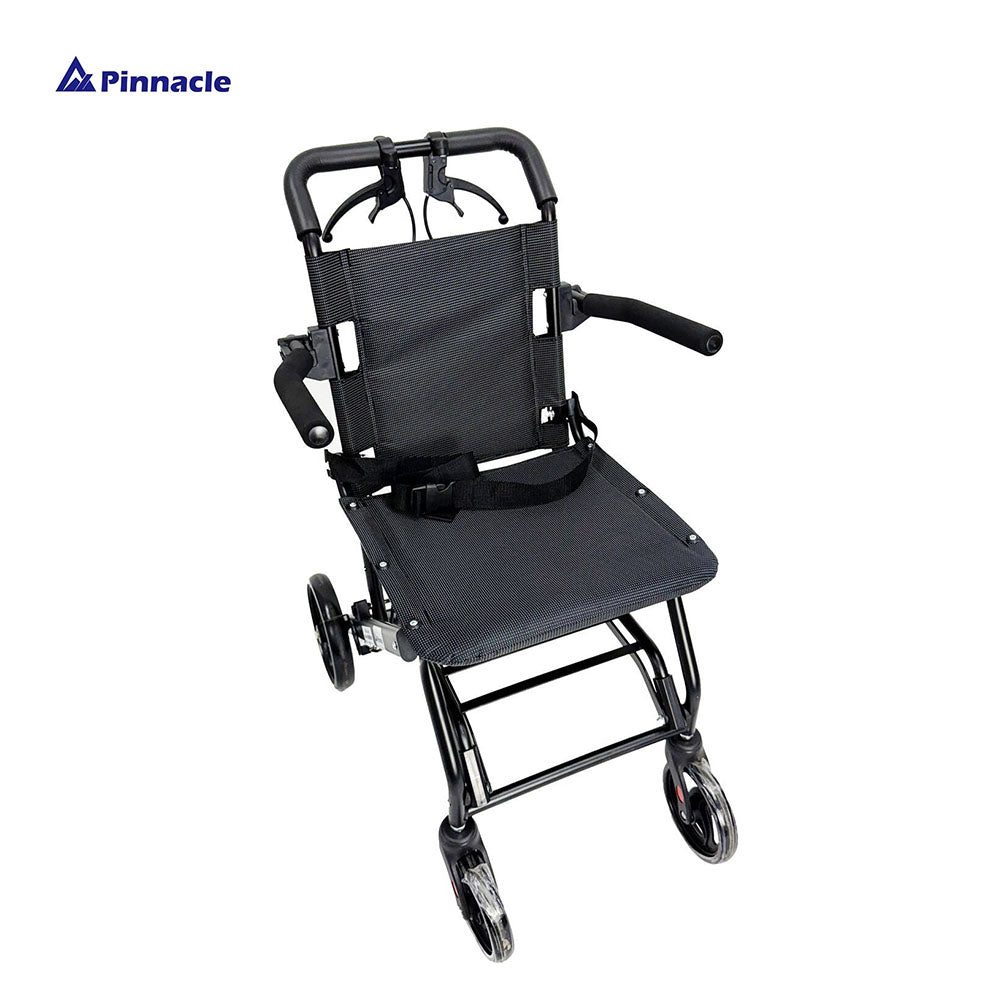 Able-Living One-Touch Fold Transit Wheelchair - Compact Travel, Attendant Brakes