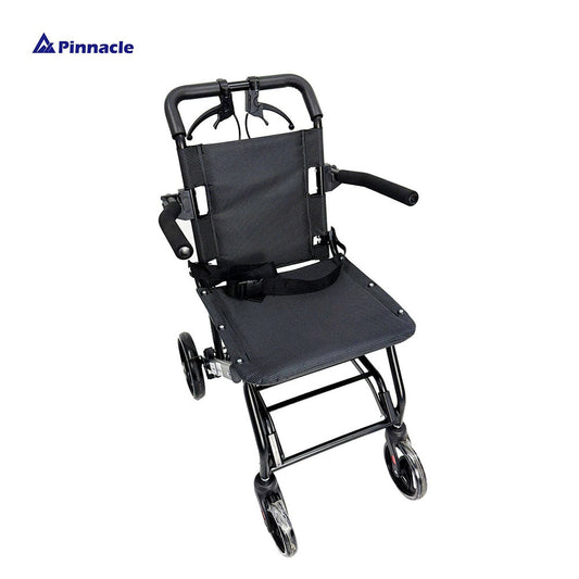 Able-Living One-Touch Fold Transit Wheelchair - Compact Travel, Attendant Brakes
