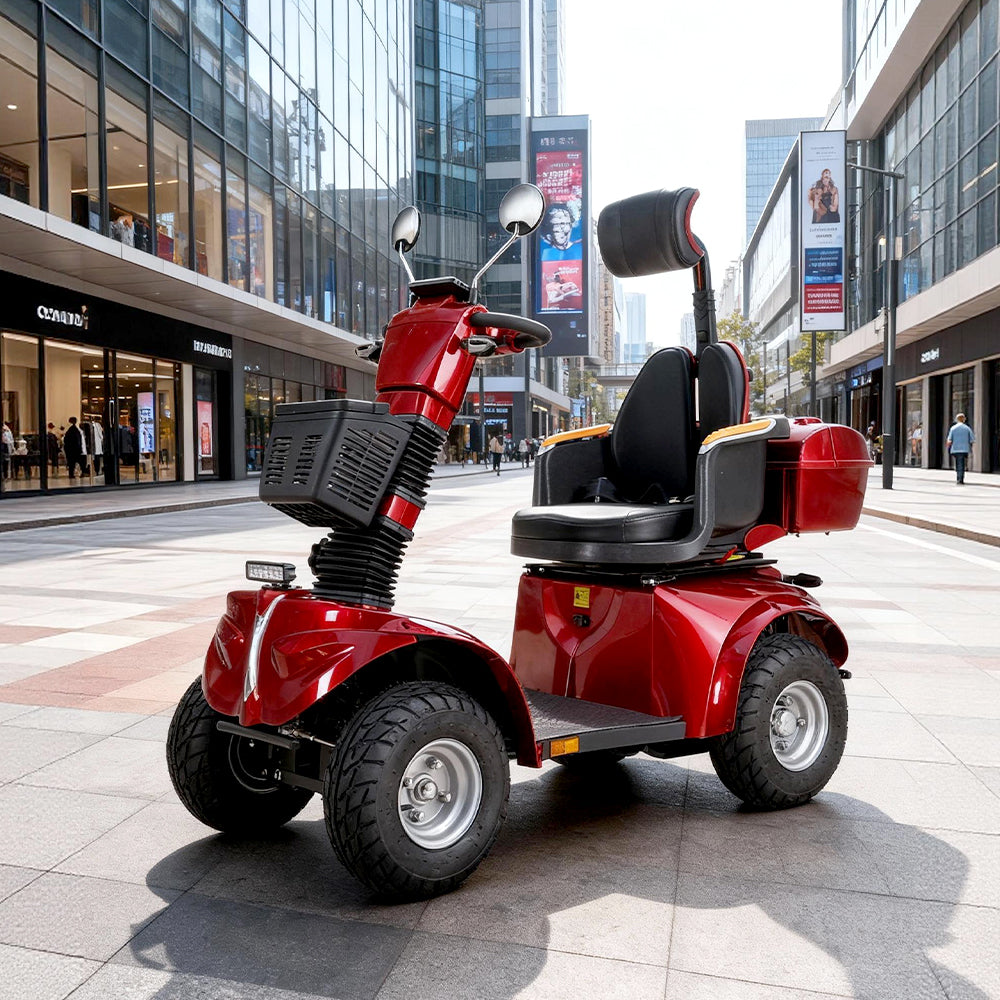 Livara Heavy Duty Electric Mobility Scooter - 10km/h Public-Use Limit, 1000W, 60V 20Ah