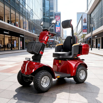 Livara Heavy Duty Electric Mobility Scooter - 10km/h Public-Use Limit, 1000W, 60V 20Ah