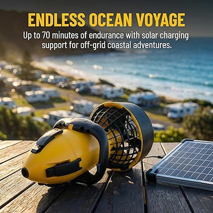 AquaTech Underwater Sea Scooter - Camping & Travel, Variable Speed Control