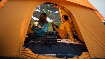 EcoFlow RIVER 3 Max Plus portable power system – camping lifestyle image
