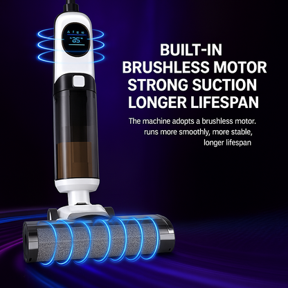 Cordless Wet Dry Vacuum Mop - Daily Use, Self-Cleaning System, Brushless Motor