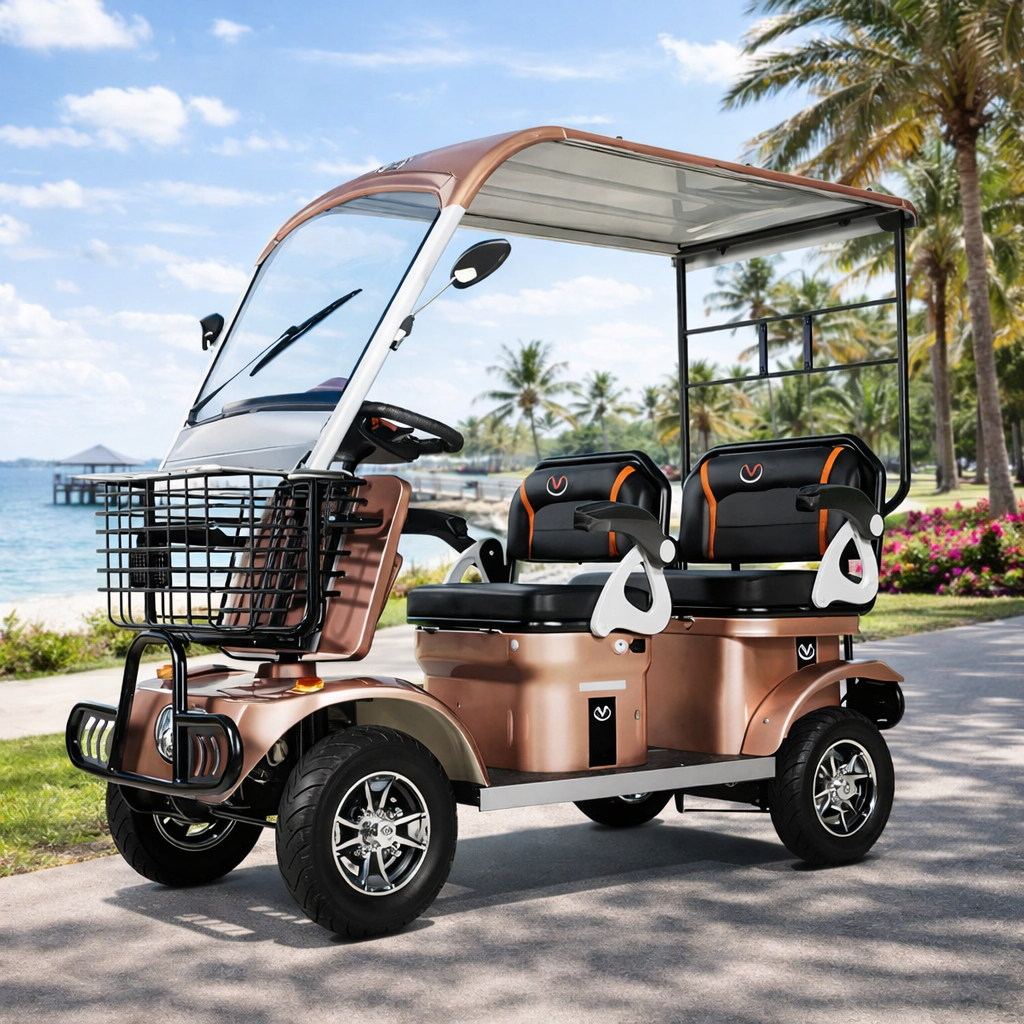 Hubsite Long-Range Mobility Aid Scooter - Elderly & Disability, 10km/h Footpath Legal, 30–35km Range – Coffee