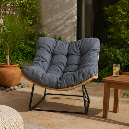 Rocking PE Rattan Chair - 3