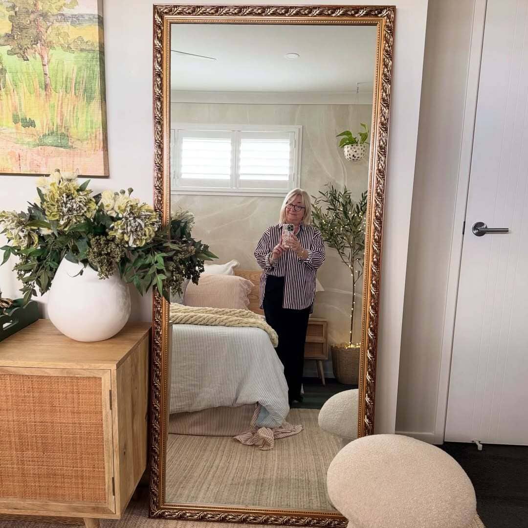 Ornate Full Length Mirror (Gold) - FLM55