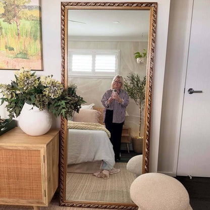Ornate Full Length Mirror (Gold) - FLM55