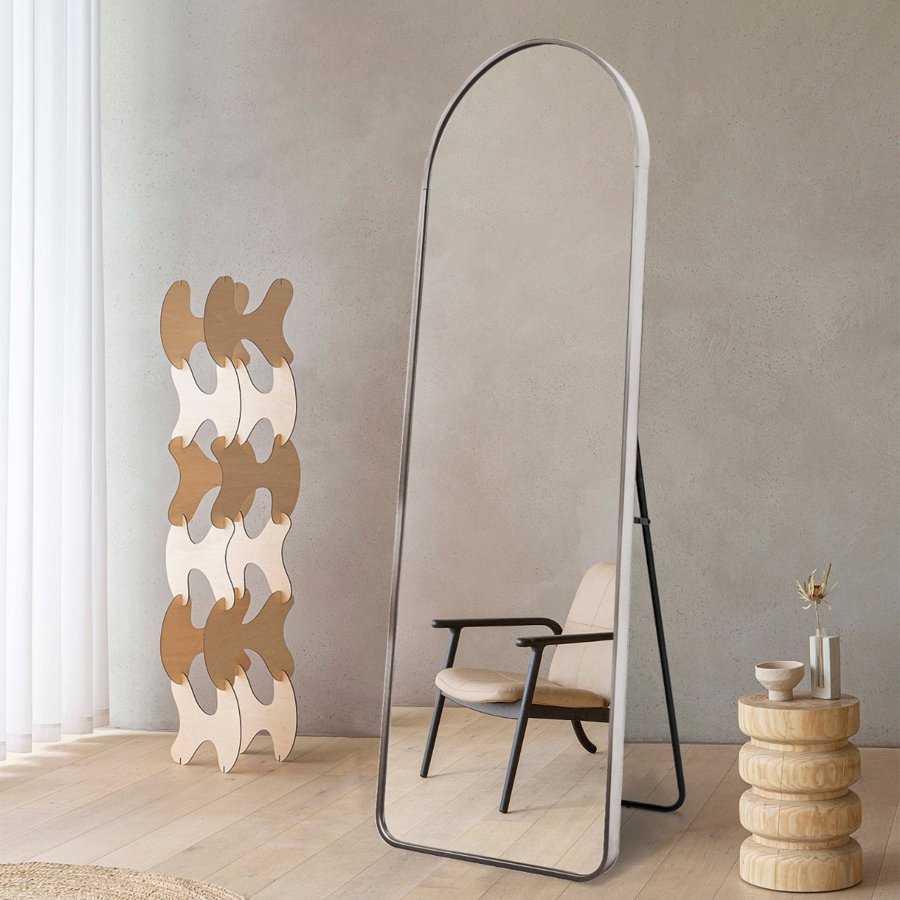 Arch Full Length Mirror (Silver) - FLM31