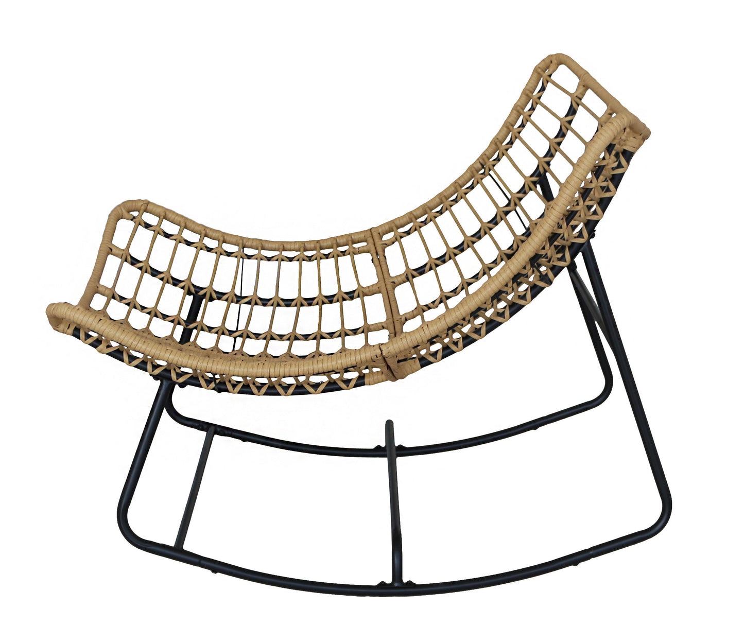 Rocking PE Rattan Chair - 12