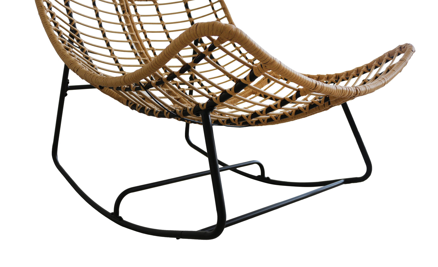 Rocking PE Rattan Chair - 14
