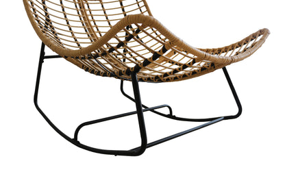 Rocking PE Rattan Chair - 14