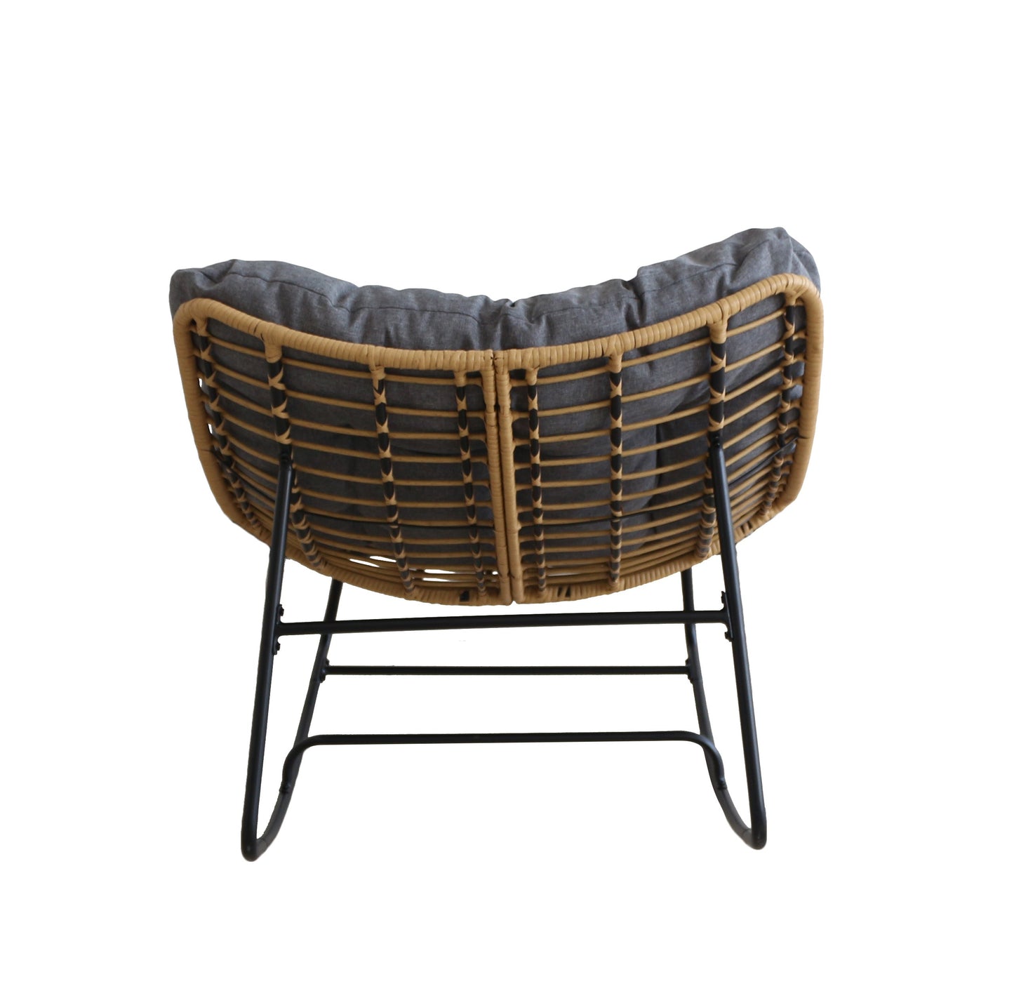 Rocking PE Rattan Chair - 16