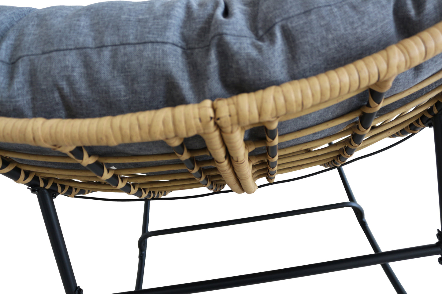 Rocking PE Rattan Chair - 18