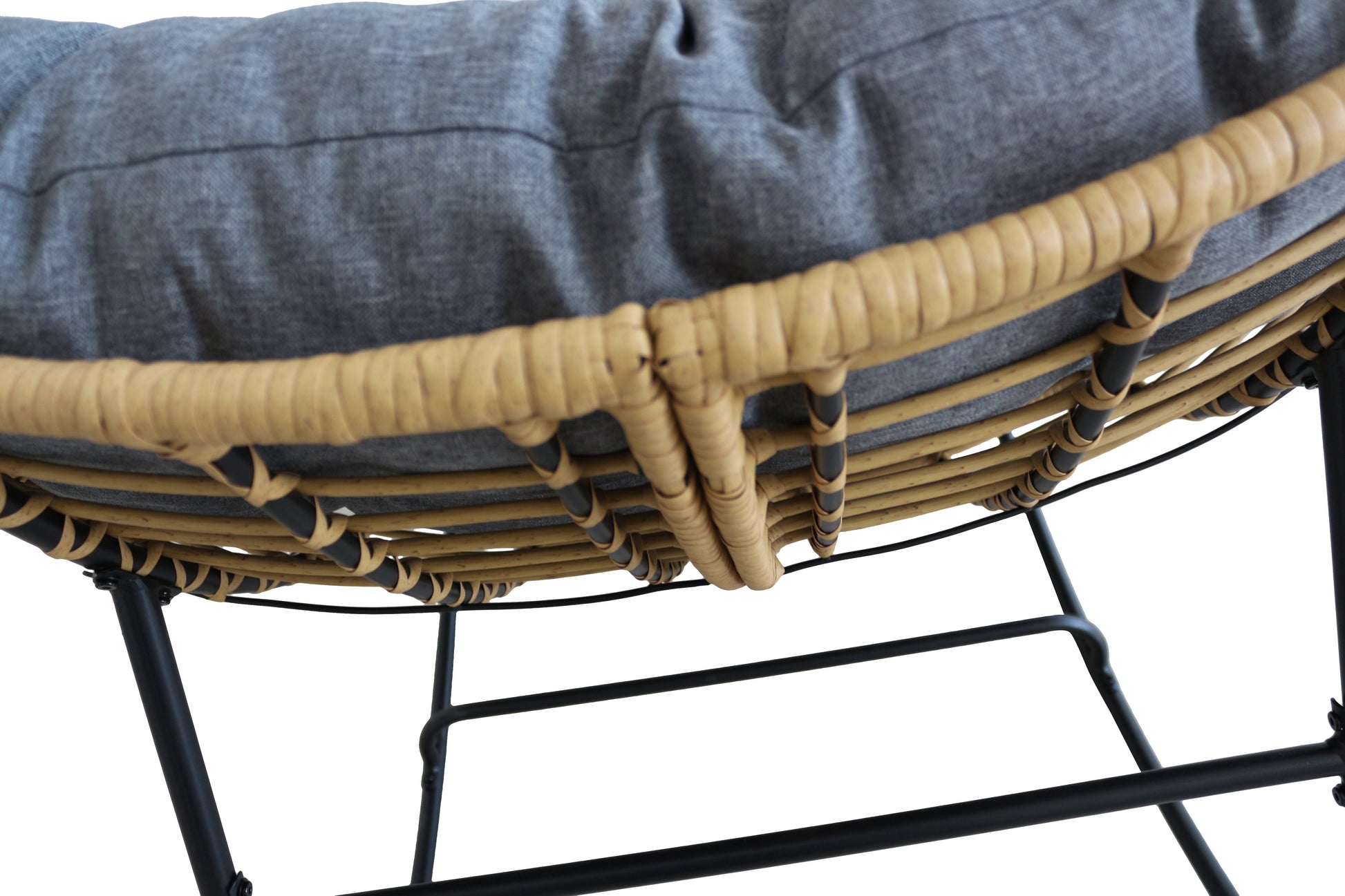 Rocking PE Rattan Chair - 18