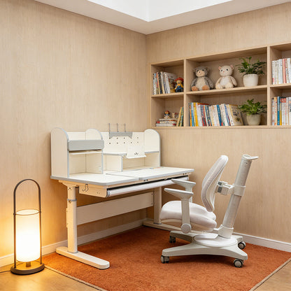 Kids desk tilting desktop
