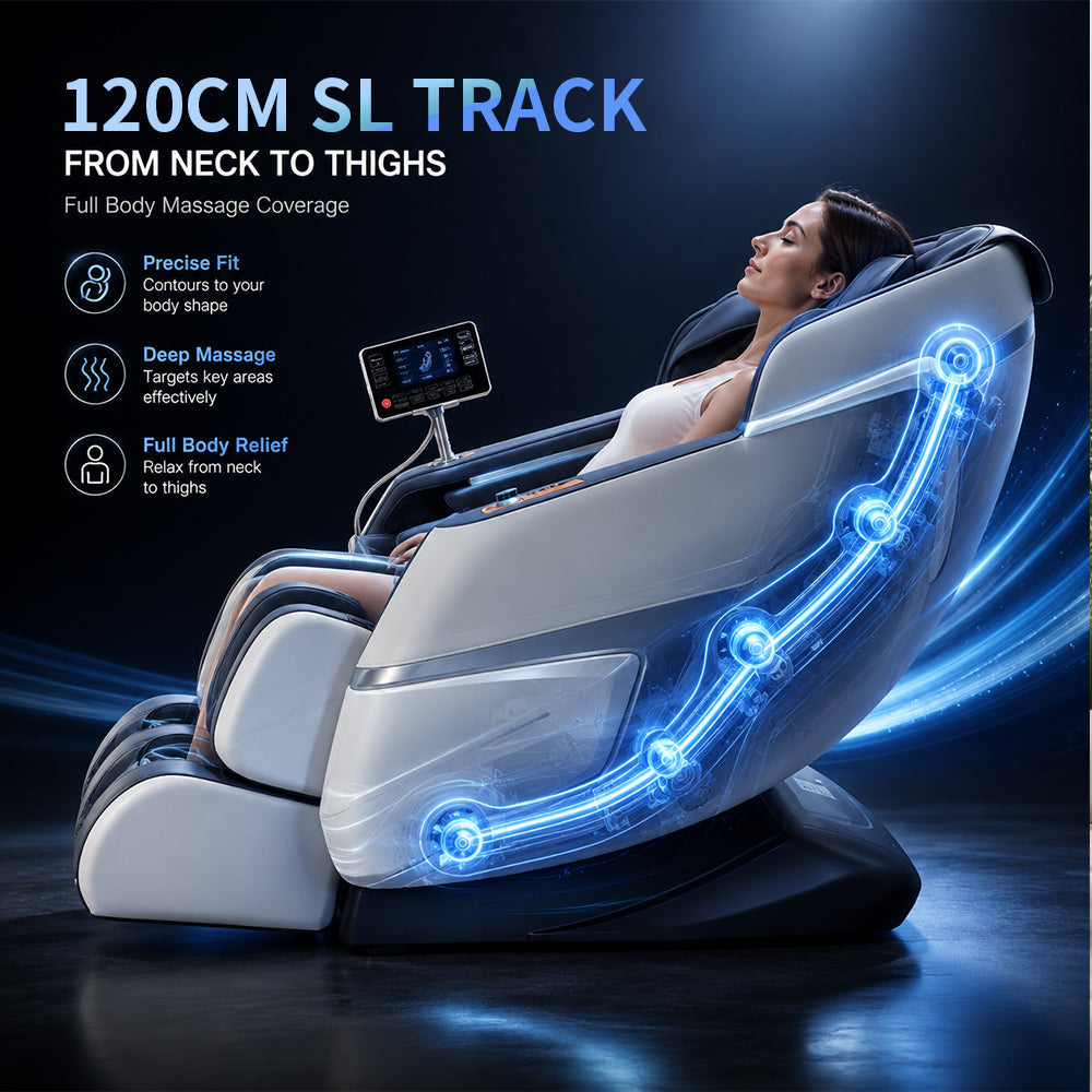 Zero-Gravity Massage Chair - Daily Comfort, SL-Track, Back Heating
