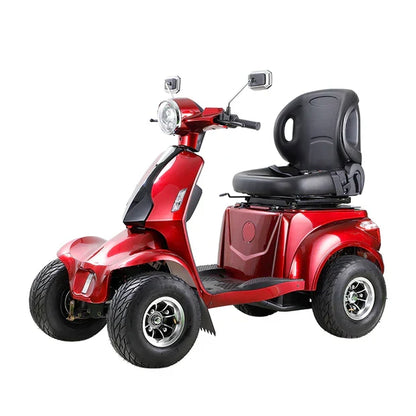 Livara AFDD Adjustable Electric Mobility Scooter - 10km/h Public-Use Limit, 1000W, 60V 20Ah