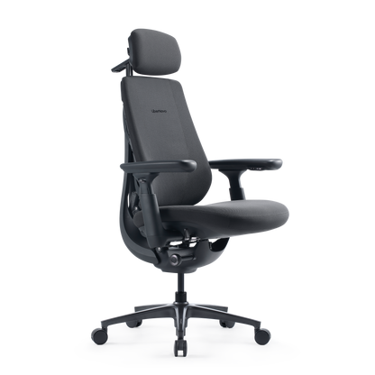 LiberNovo Maxis Airflow – Big & Tall Dynamic Ergonomic Chair with Footrest – Graphite