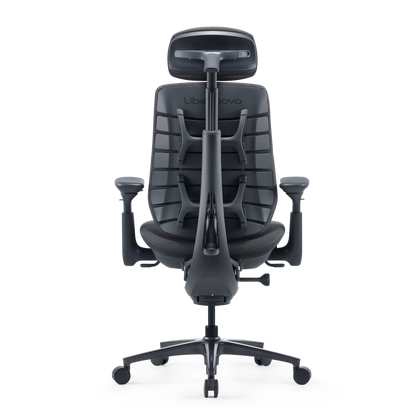 LiberNovo Maxis Airflow – Big & Tall Dynamic Ergonomic Chair with Footrest – Graphite
