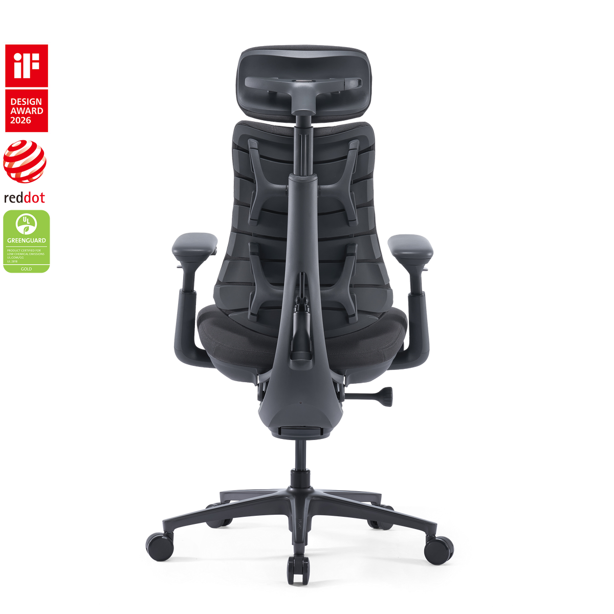 LiberNovo Omni Pro – Smart Dynamic Ergonomic Chair with Footrest – Graphite