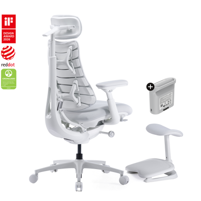LiberNovo Omni Pro – Smart Dynamic Ergonomic Chair with Footrest