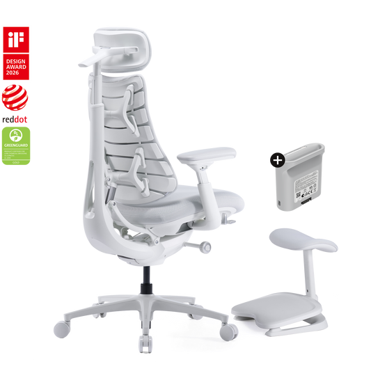 LiberNovo Omni Pro – Smart Dynamic Ergonomic Chair with Footrest