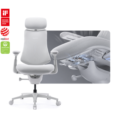 LiberNovo Omni Pro – Smart Dynamic Ergonomic Chair with Footrest