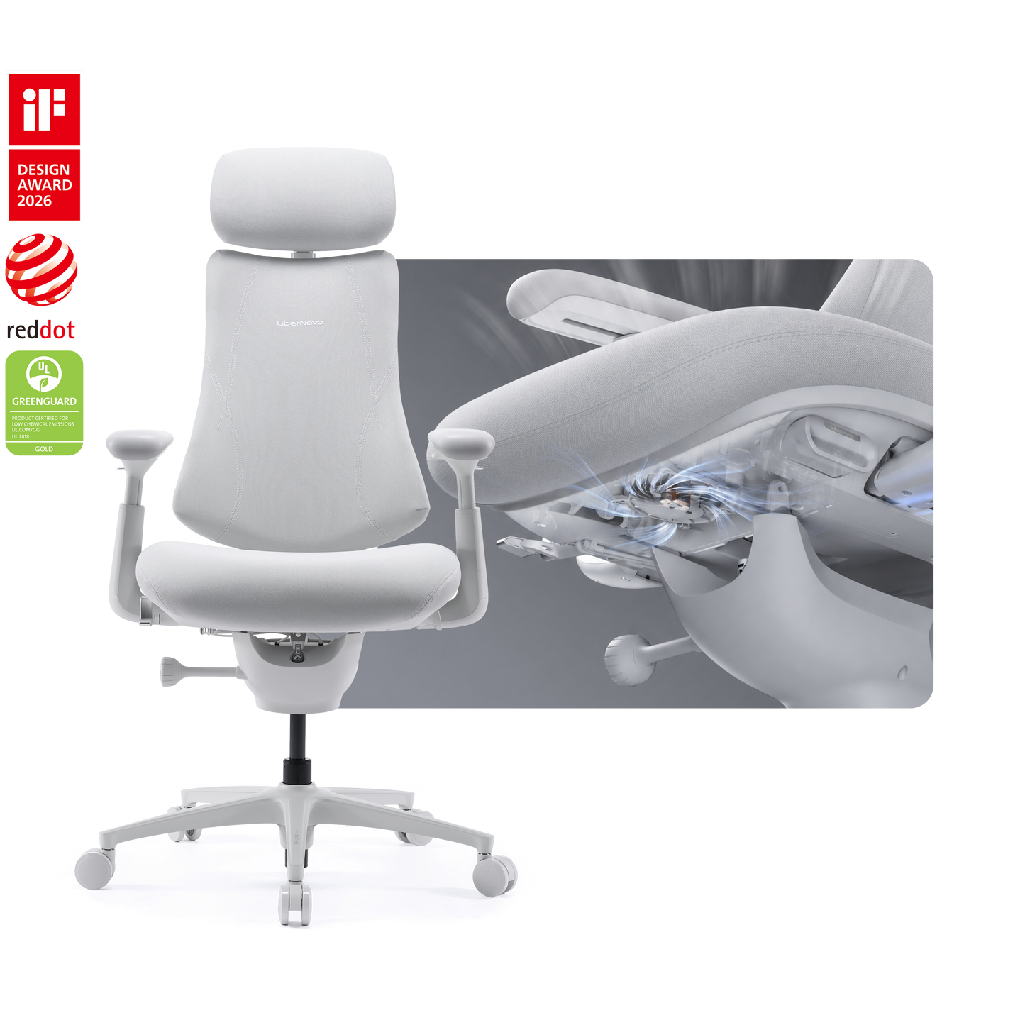 LiberNovo Omni Pro – Smart Dynamic Ergonomic Chair