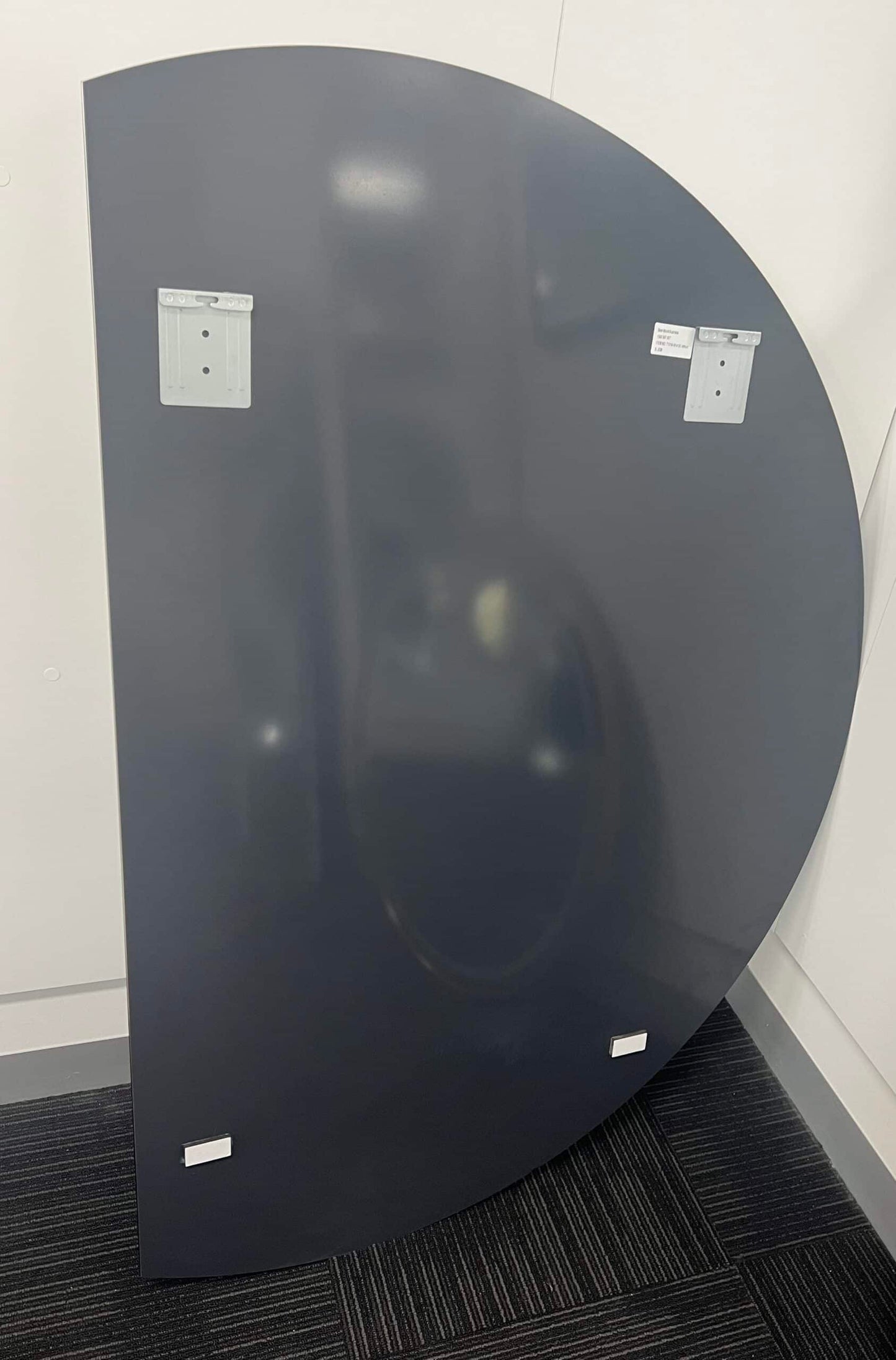 Half moon mirror rear mounting detail