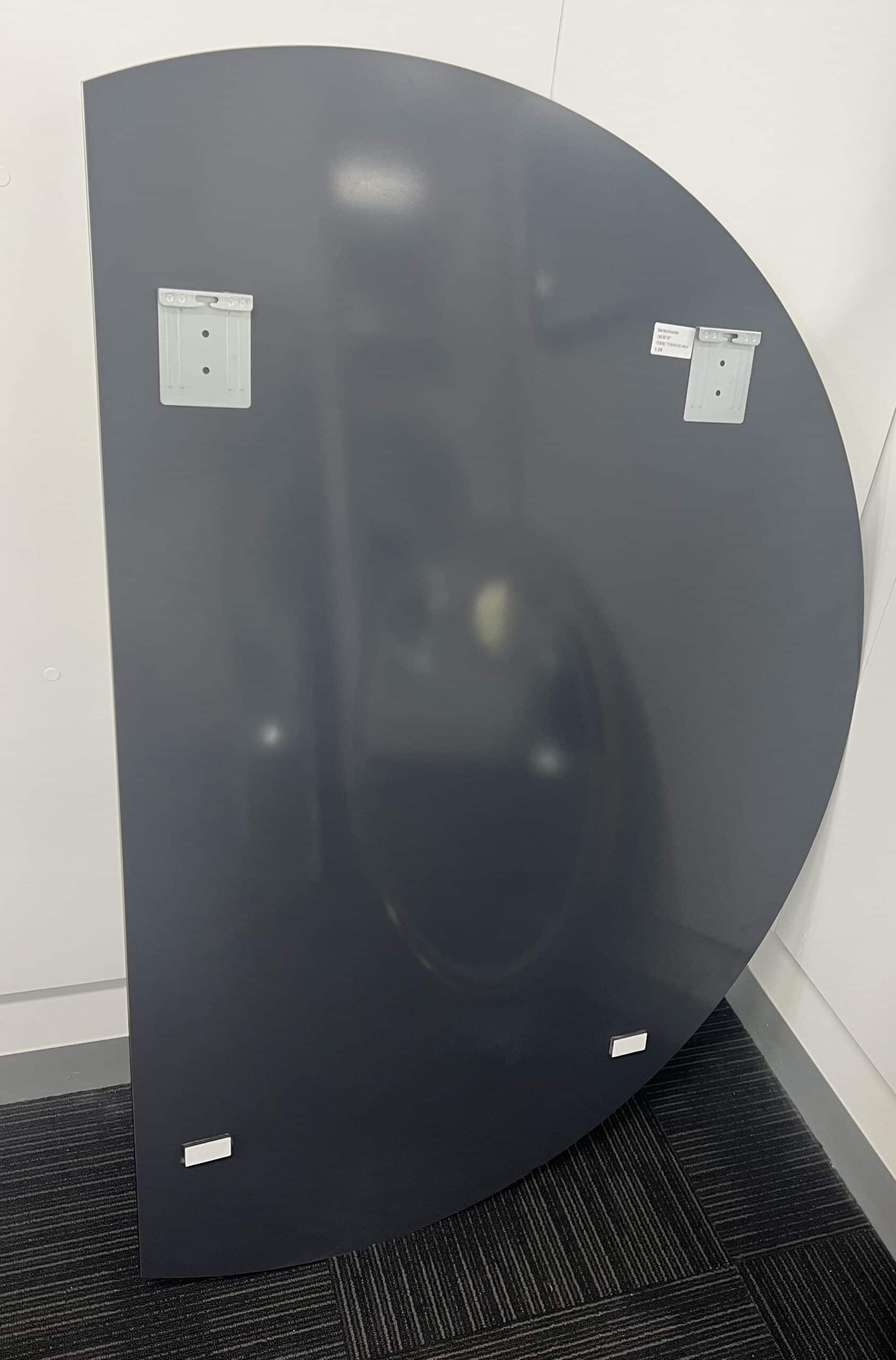 Half moon mirror rear mounting detail
