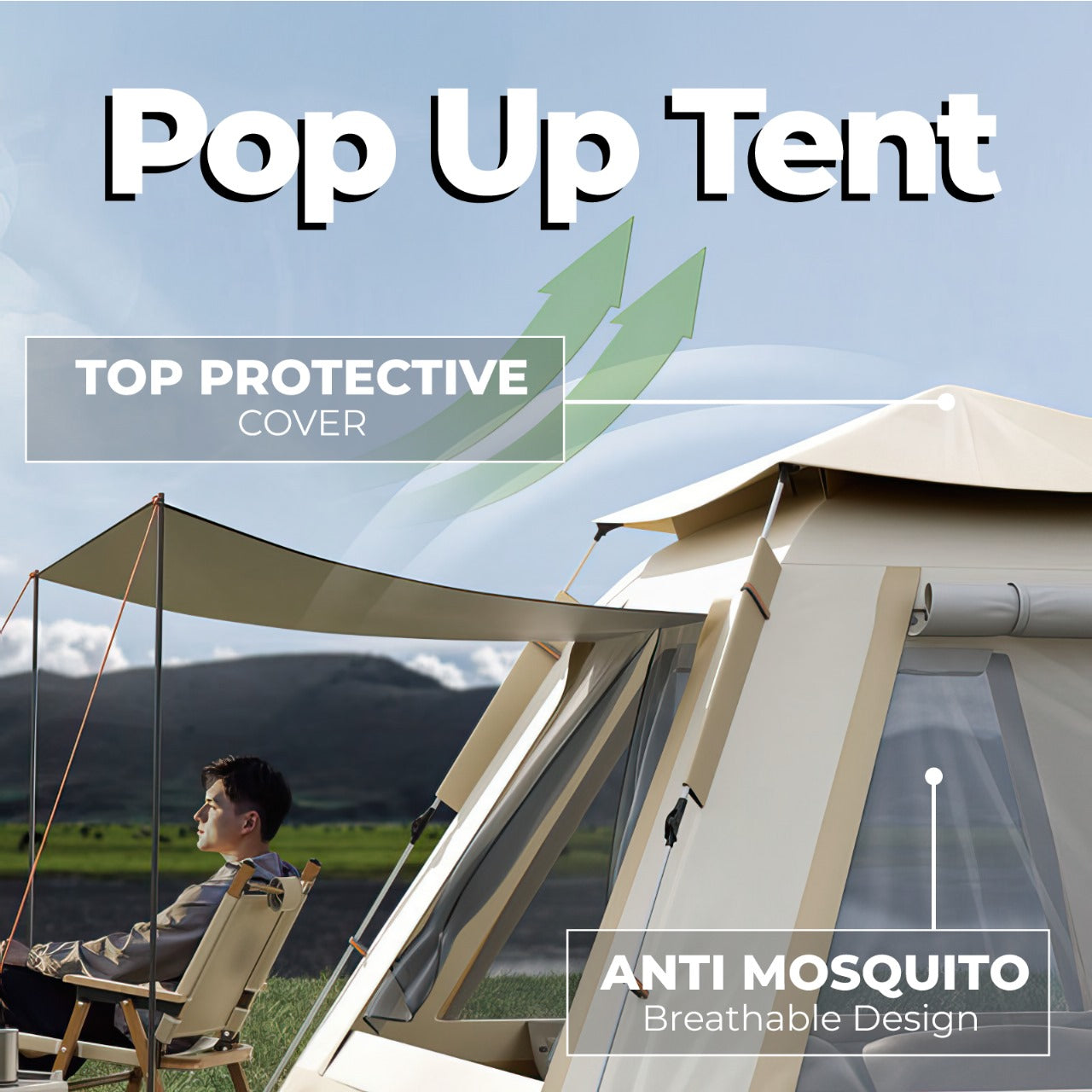 AeroPeak 6 tent with awning