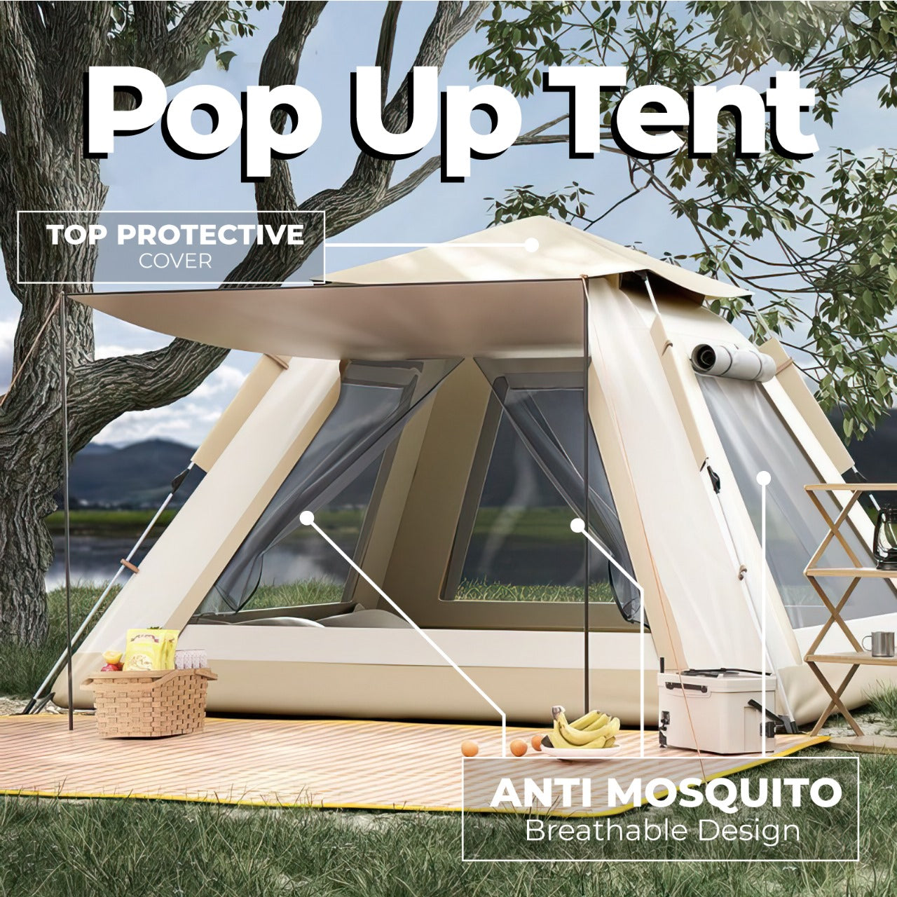 AeroPeak 6 tent interior space