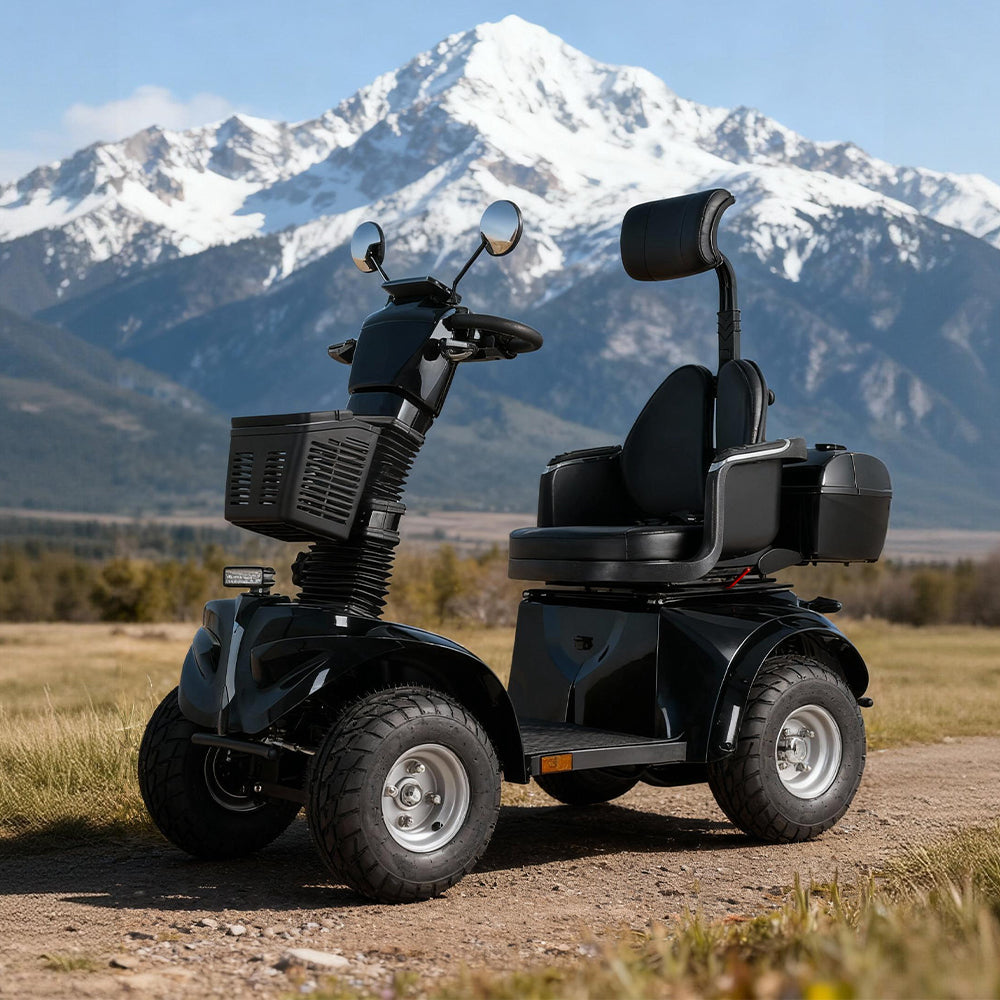 Livara Heavy Duty Electric Mobility Scooter - 10km/h Public-Use Limit, 1000W, 60V 20Ah